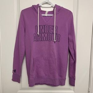 Under Armour Purple V-Neck Hoodie
